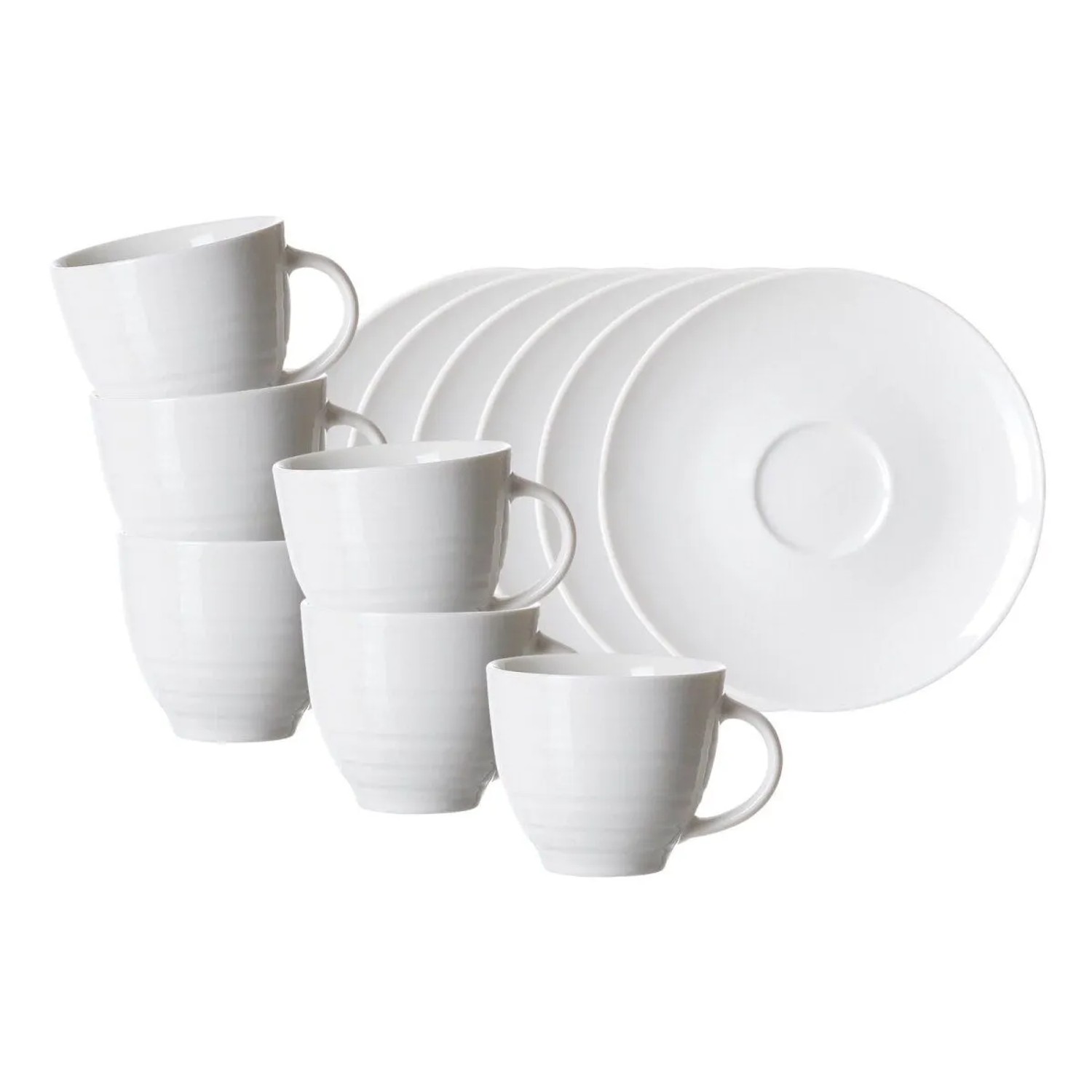 Ritzenhoff & Breker Suomi Espressotasse mit Untertasse 90 ml 6er Set Beige