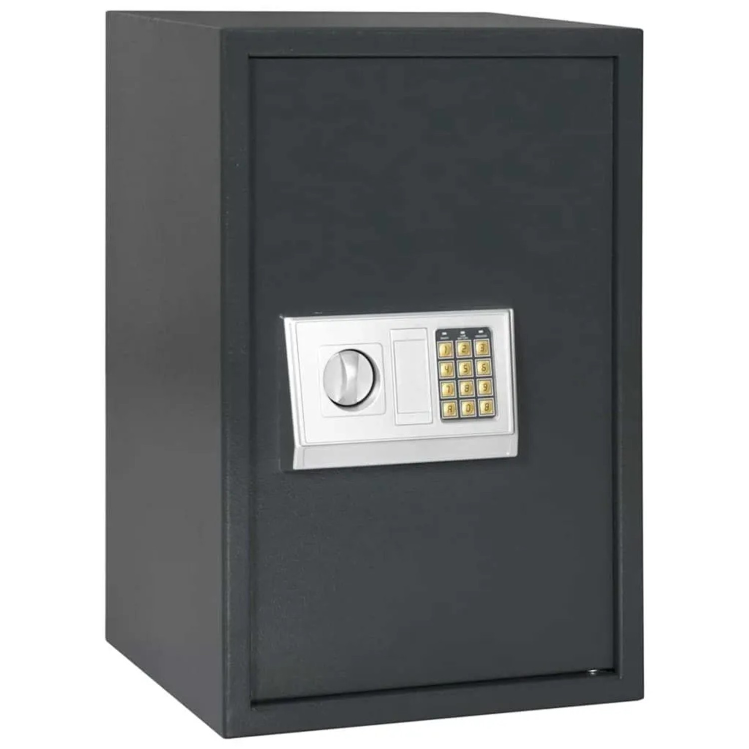 DELUKE Tresor BITO Digital Mit Schloss Dunkelgrau 40x35x60cm Stahl Safe Tresor Für Zuhause Stahltresor Für Wertsachen