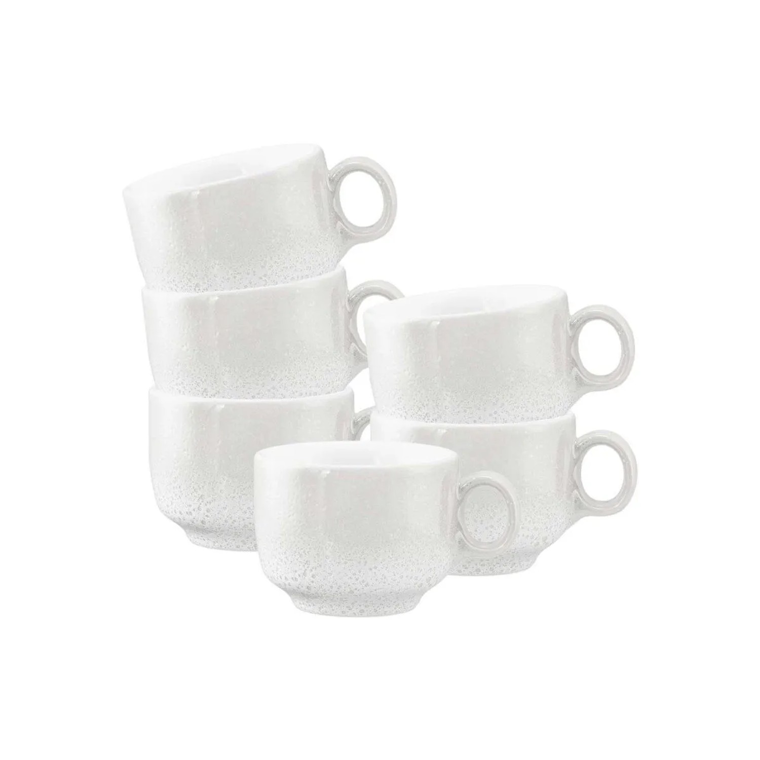 Seltmann Weiden Sento Home Espressotasse 80 ml 6er Set Aura White