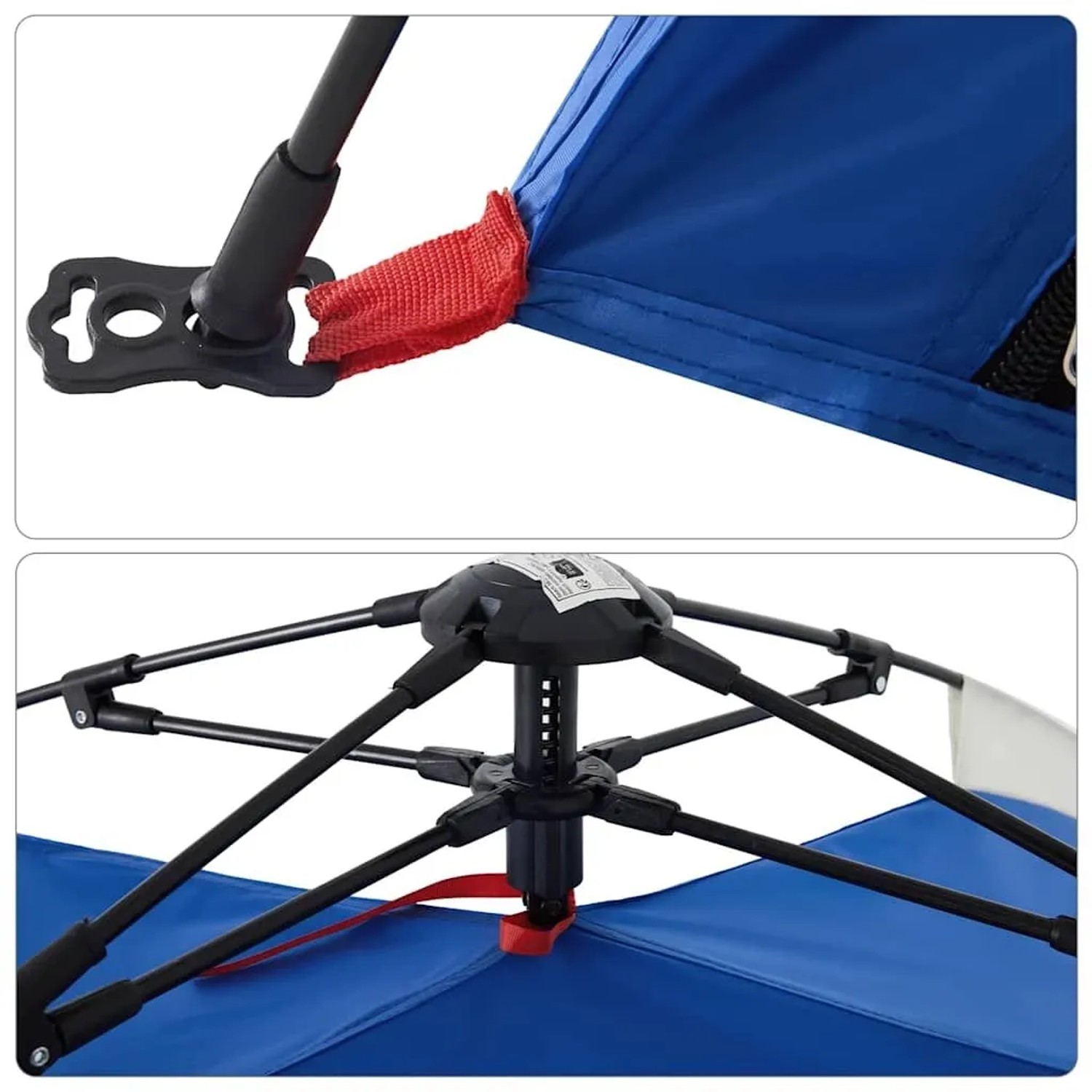 vidaXL Strandzelt 2 Personen Azurblau Quick Release Wasserdicht 4005302_11