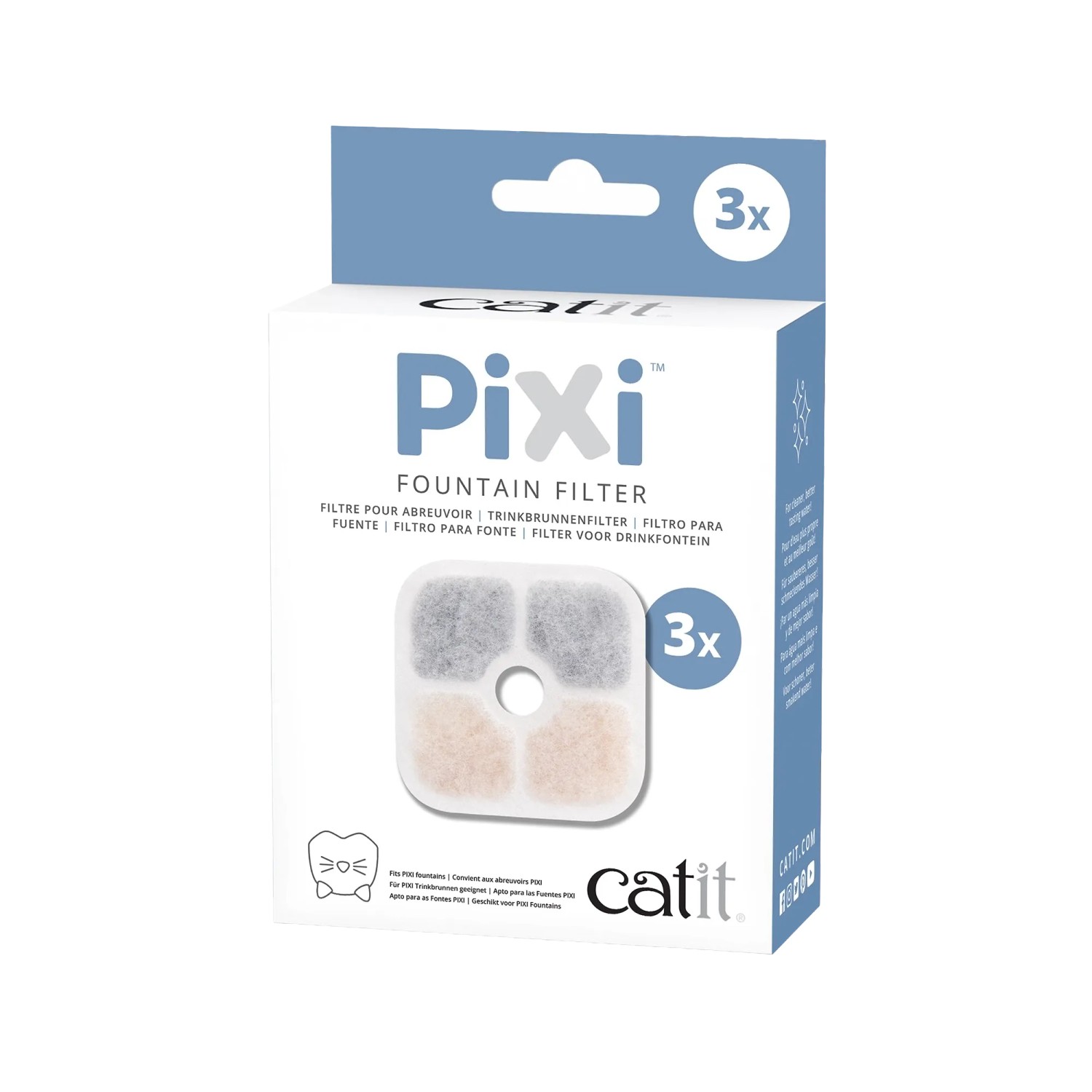 Catit Ersatzfilter für Trinkbrunnen Pixi 3er-Pack