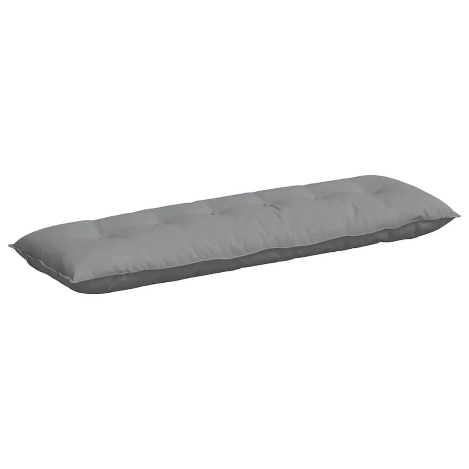vidaXL Rückenkissen Hellgrau 160 x 19 x 50 cm Stoff 42014873