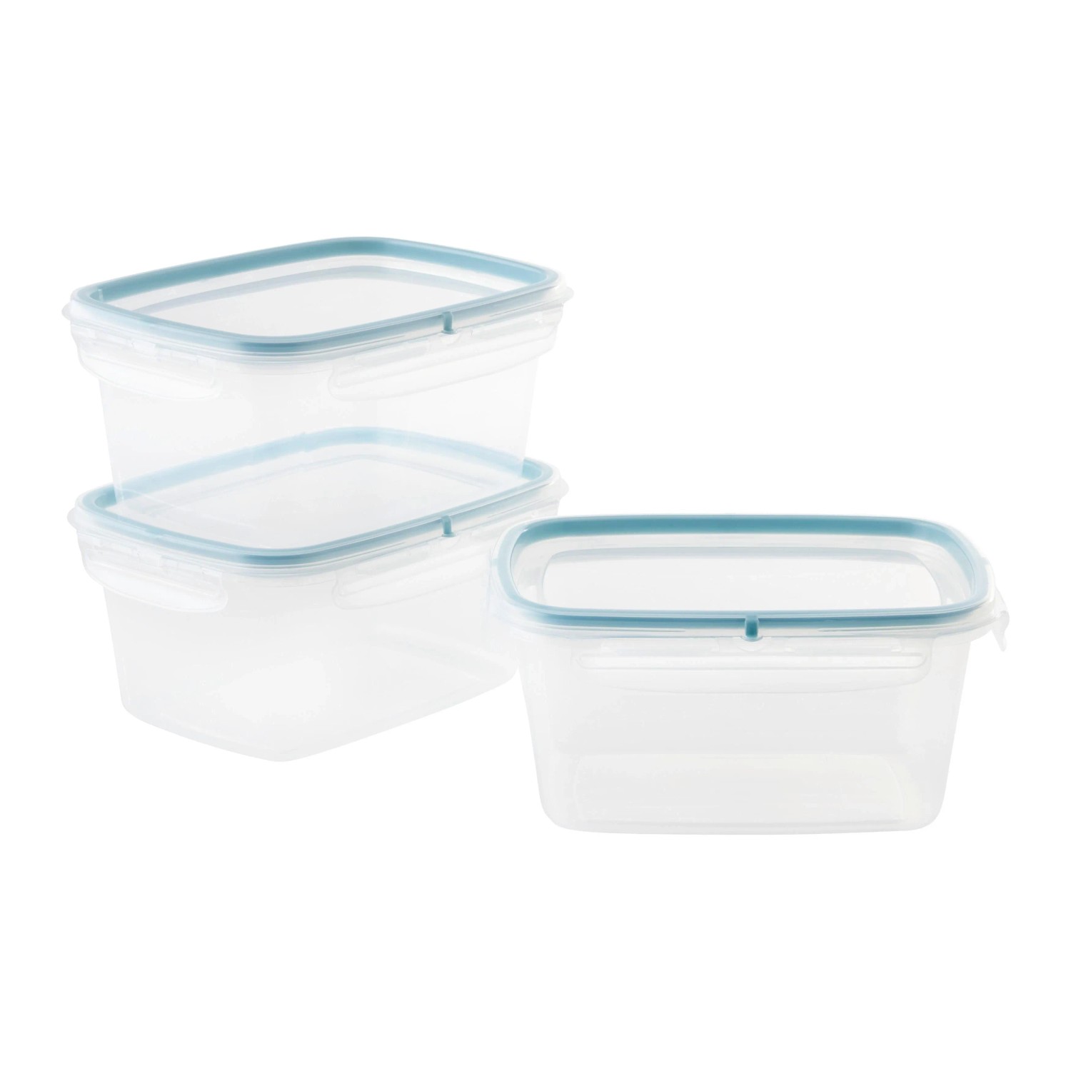 Mömax Frischhaltedosenset Diego 1,2L Pastelblau 3-teilig
