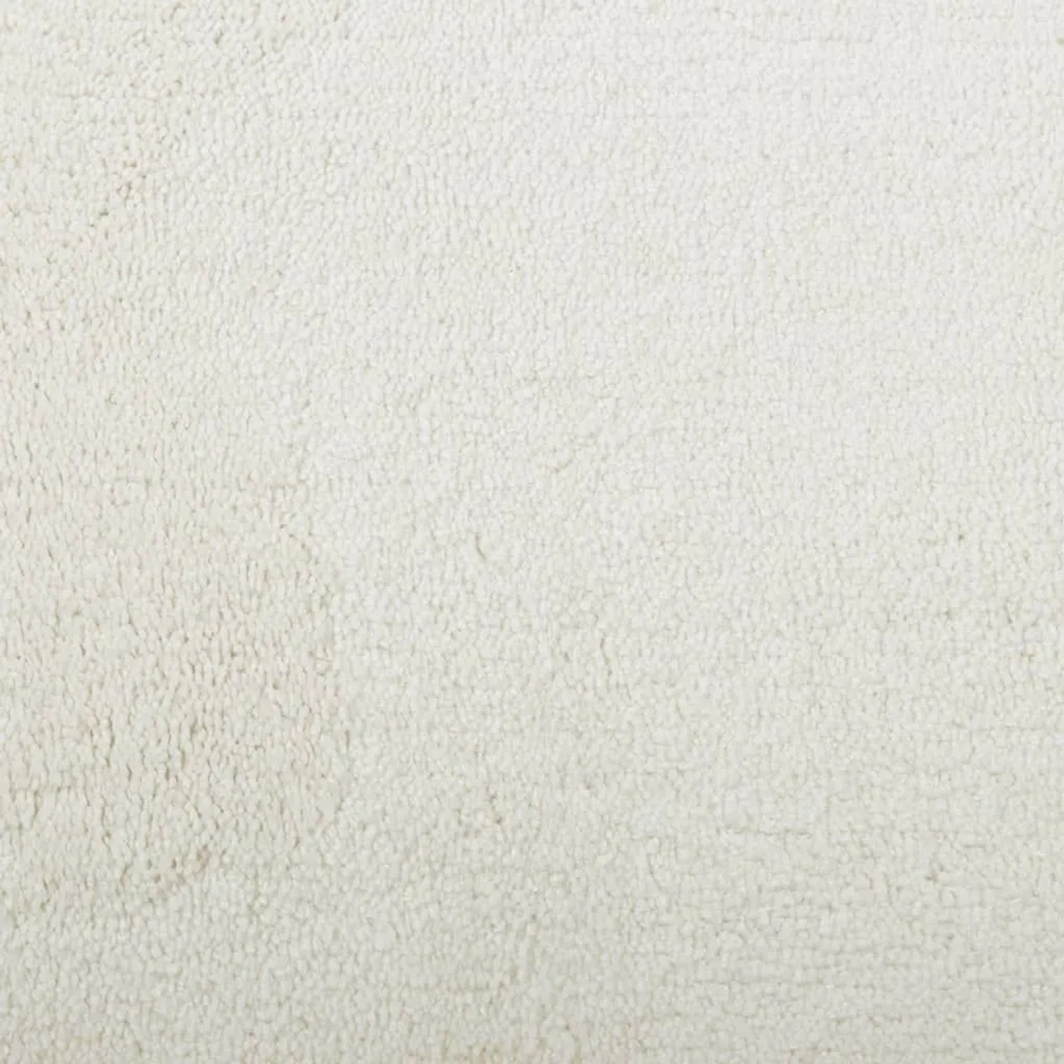 Nahaufnahme des cremefarbenen vidaXL OVIEDO Kurzflor Teppichs. Weiche, dichte Fasern zeigen die kuschelige Textur.