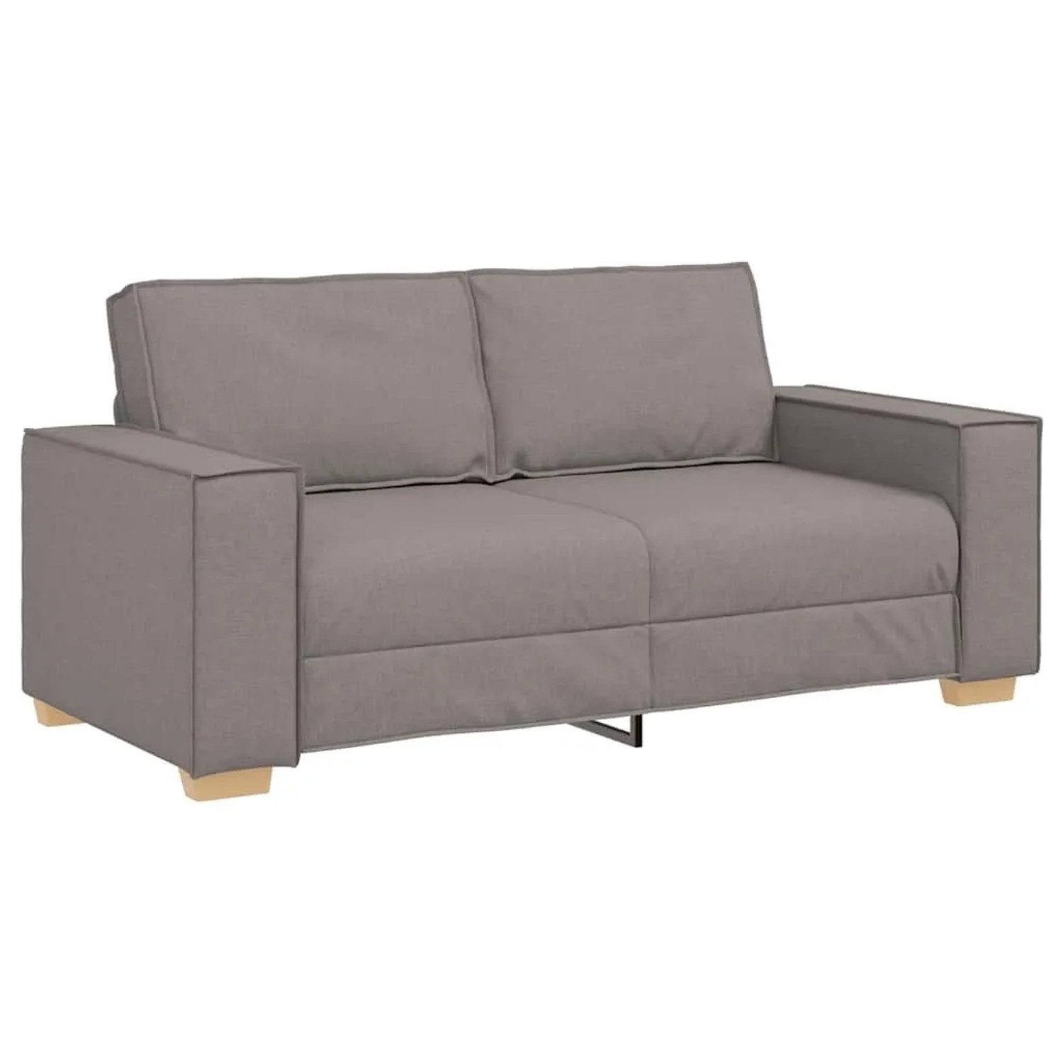 vidaXL 2-Sitzer Sofa Taupe 180x78x84 cm Stoff 4104986