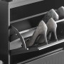 Schwarzer Schuhkipper mit zwei Klappen, gefüllt mit Schuhen, aus der Kategorie Schuhkommoden.