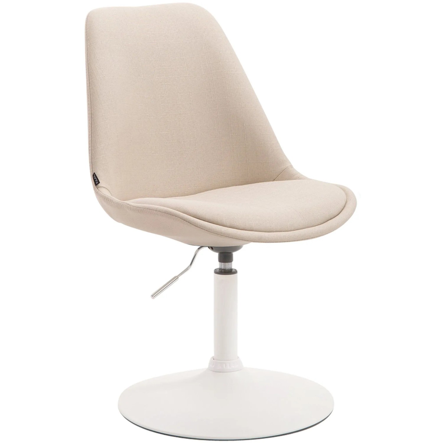 CLP Esszimmerstuhl Maverick Stoff Creme/Weiß