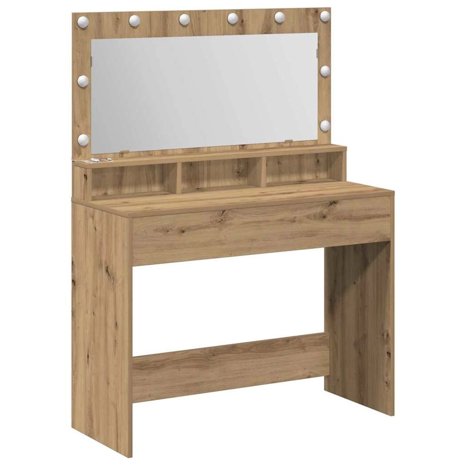 vidaXL Schminktisch Artisan-Eiche 100 x 41 x 135 cm Holzwerkstoff 865108 günstig online kaufen