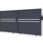 Casanoov Schiebetor Cimone, 3,5 m breit, aus Aluminium mit Motorisierung.