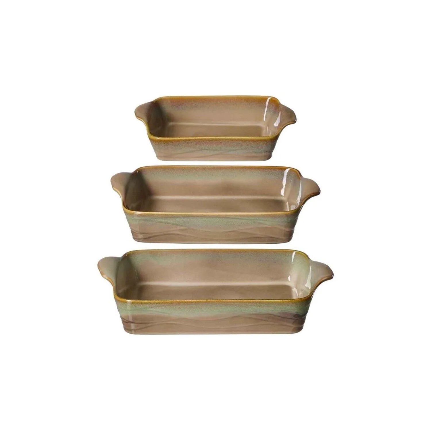 Ritzenhoff & Breker Tortosa Auflaufformen-Set Eckig 3-teilig