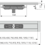 AlcaDrain APZ1106 Edelstahl Duschrinne low-Profile senkrechter Abfluss 550_2