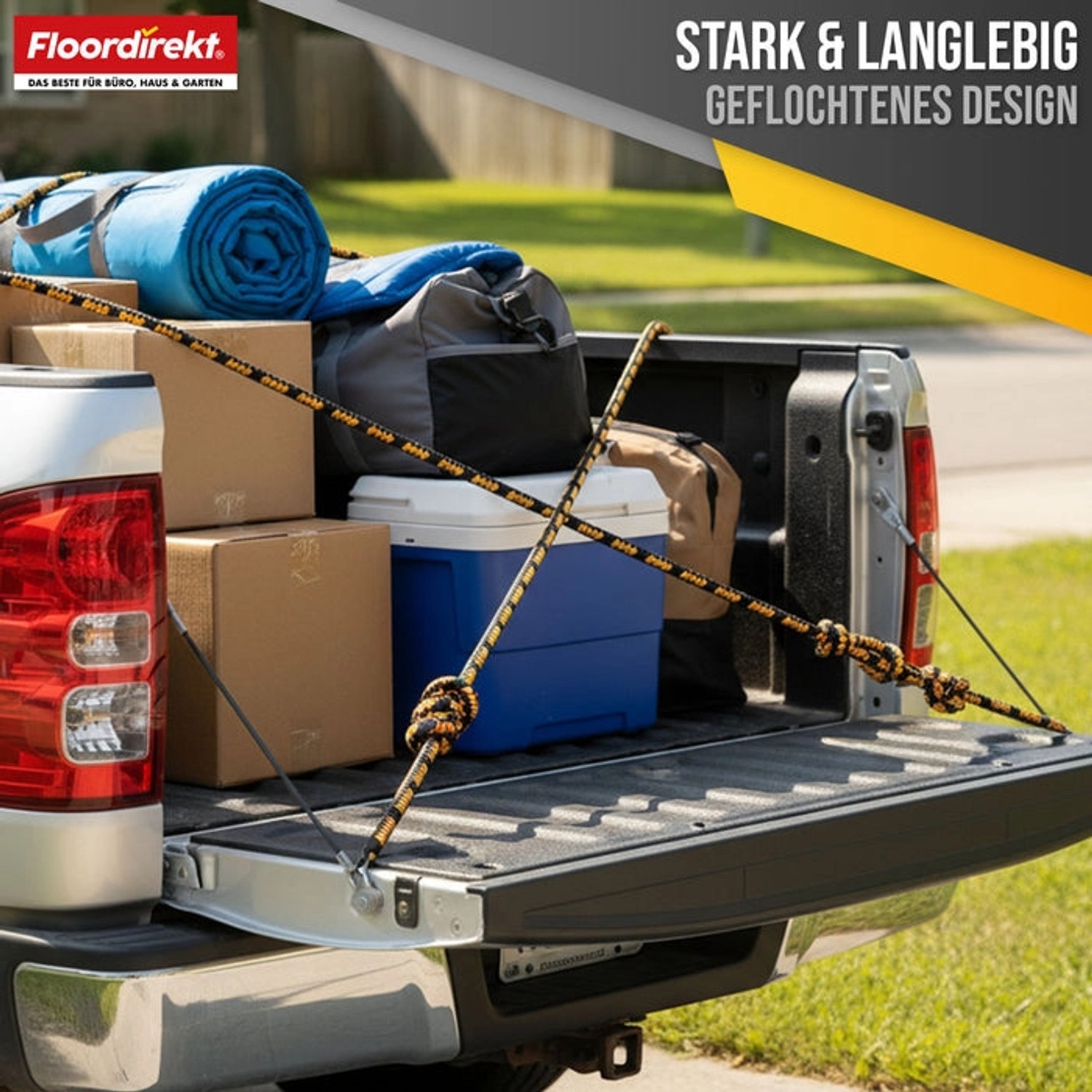 Floordirekt Polypropylen Seil K2 Reißfest Universal Schwarz-Orange Ø 14 mm Länge 50 m_7