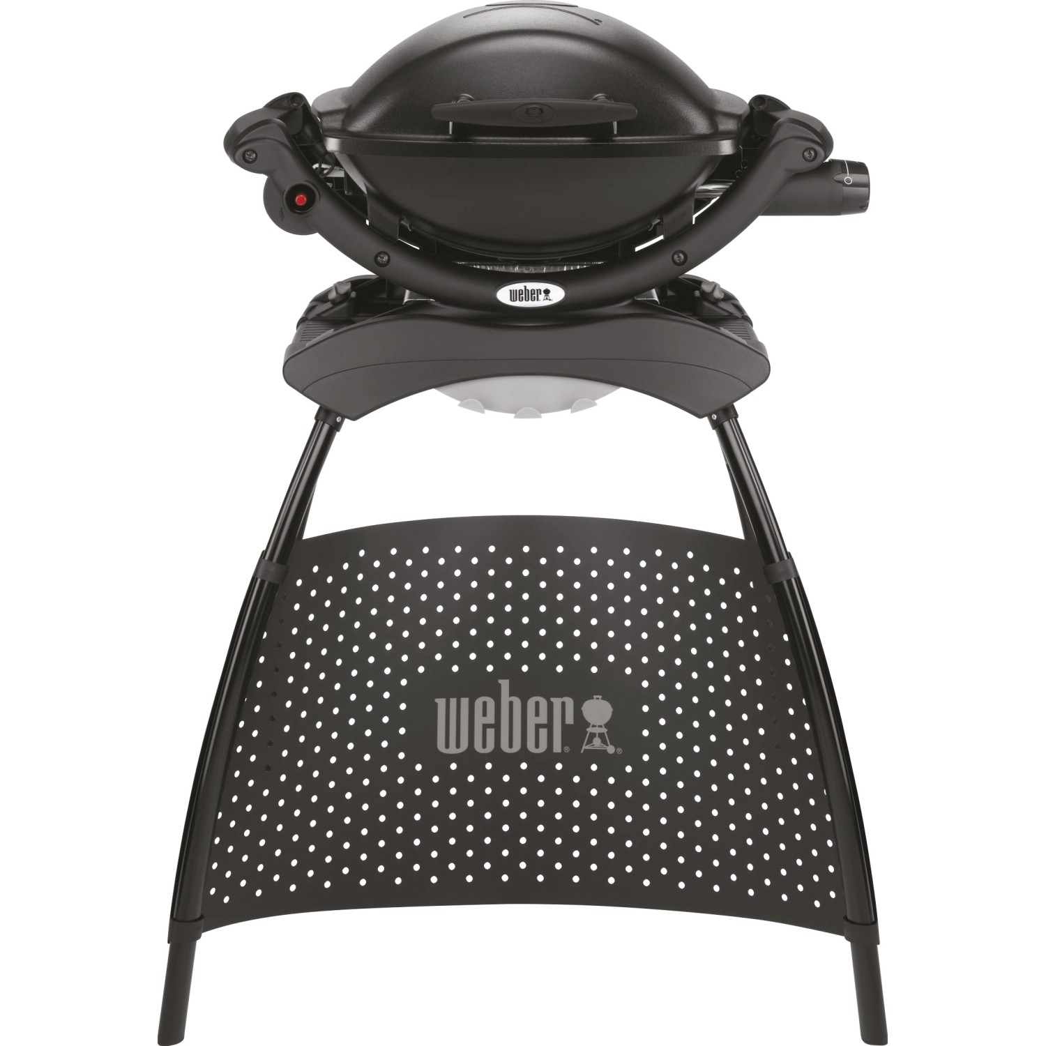 Weber Gasgrill Q 1000 Stand mit 1 Brenner und Aromaschienen Schwarz