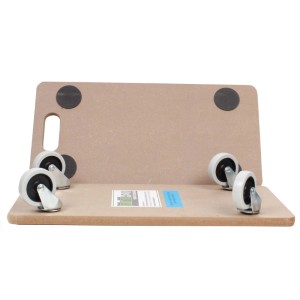 2er Set TRUTZHOLM Transportroller mit Soft-Rollen, MDF-Platte, bis 200 kg belastbar.