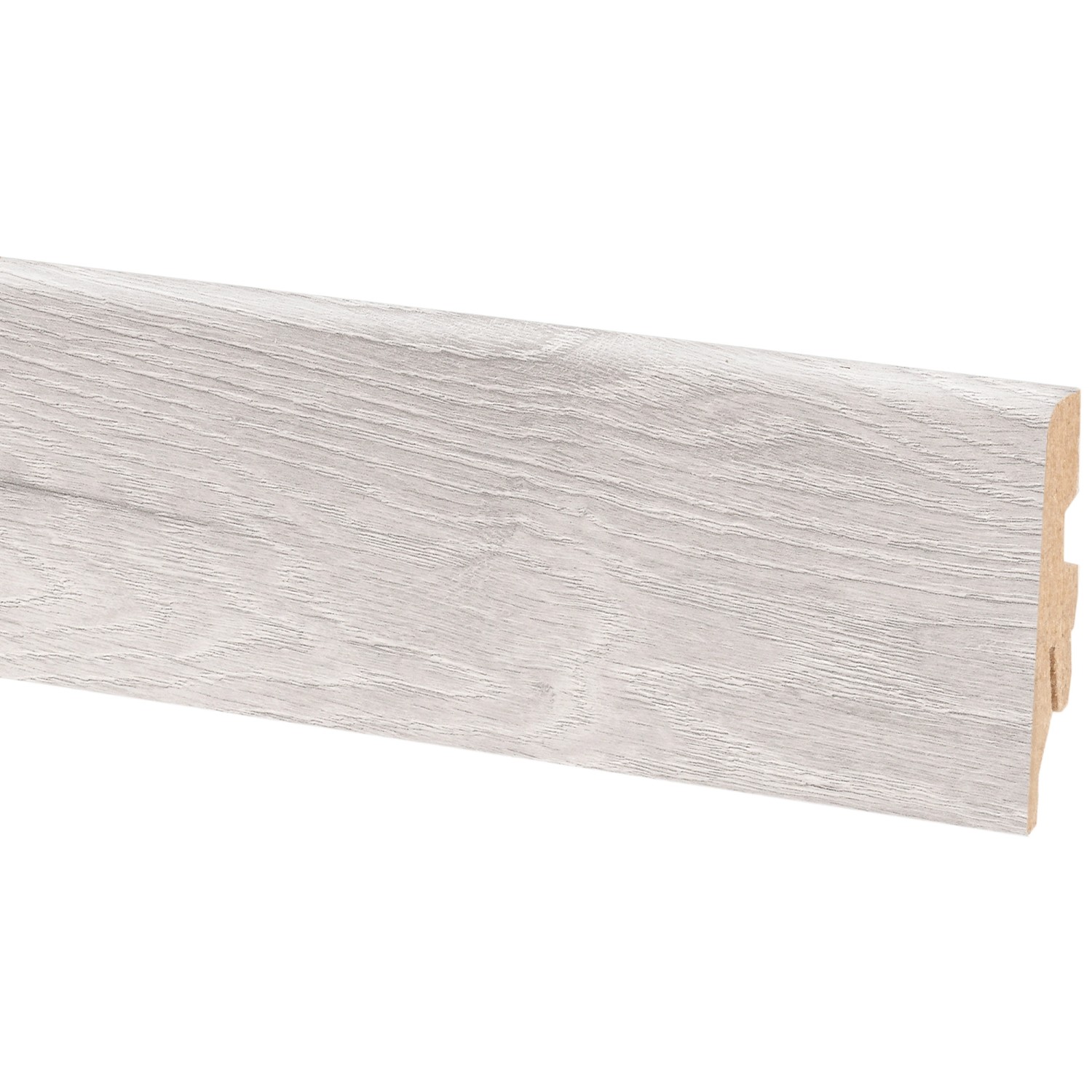 Sockelleiste Iced Oak 60 mm x 20 mm Länge 2600