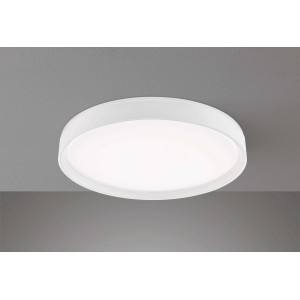 Weiße, runde LED Deckenleuchte Paon, Ø 50cm, aus Acrylglas von Fischer & Honsel.