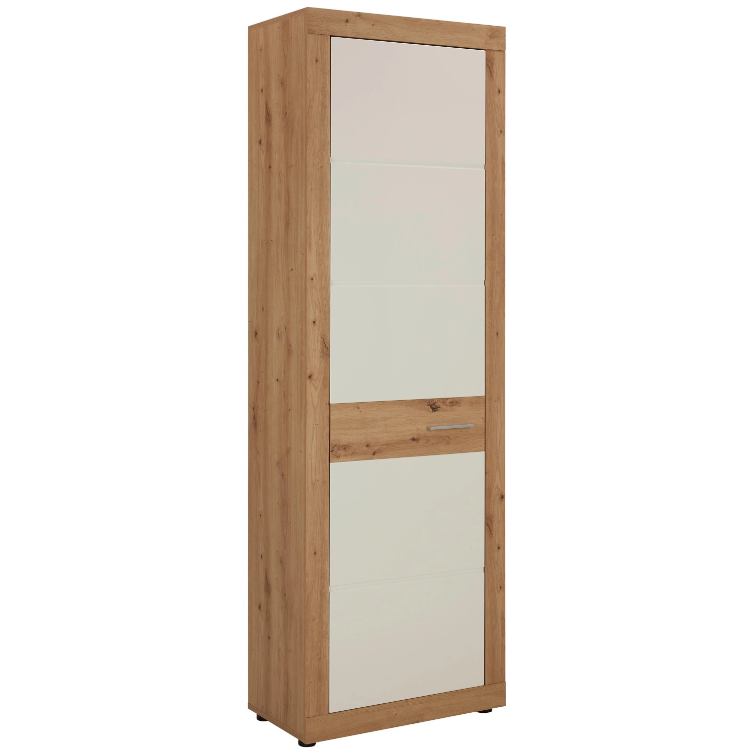 Mömax Garderobenschrank in Weiß/Eichefarben