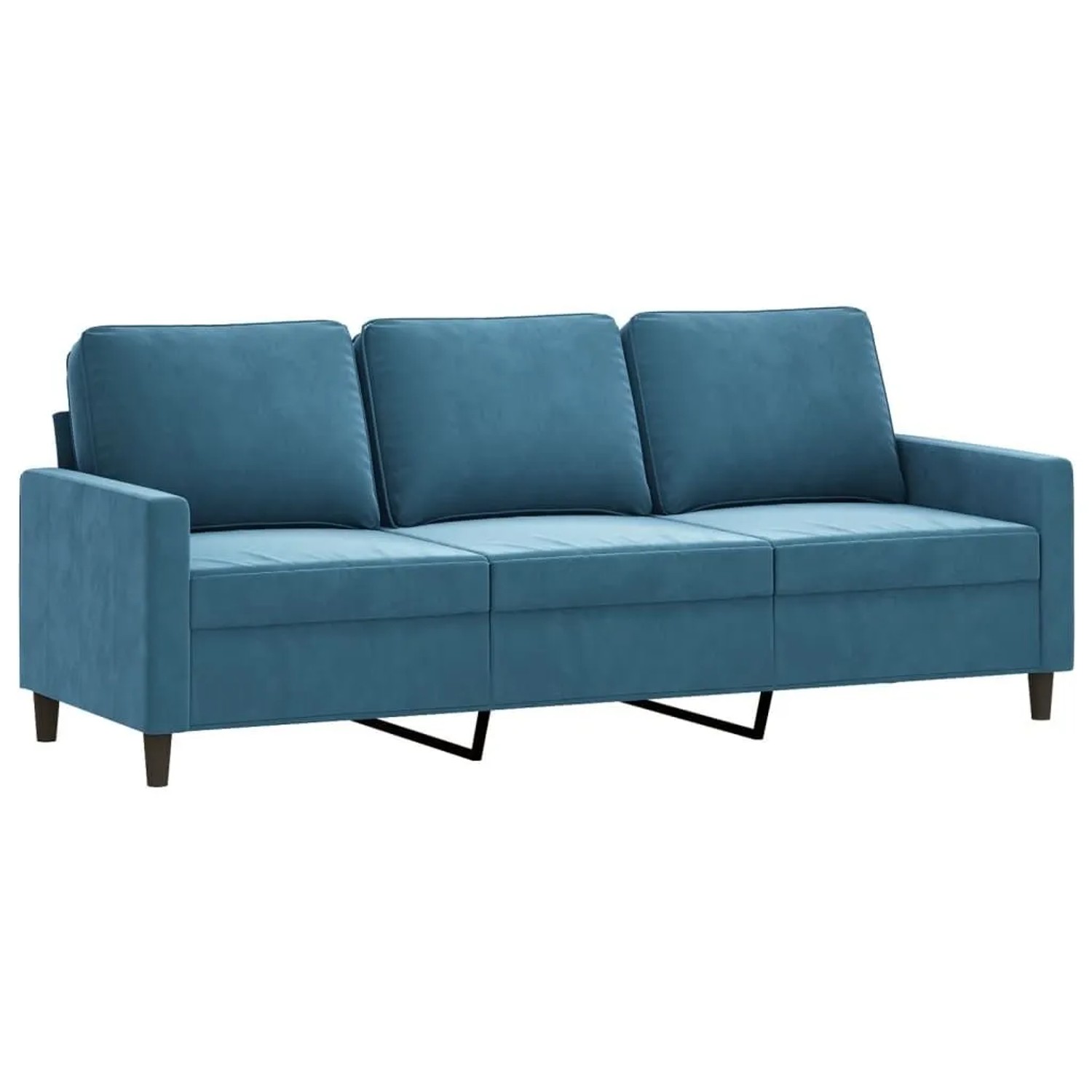 vidaXL 3-Sitzer-Sofa Blau 180 cm Samt 359218 günstig online kaufen