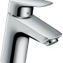 Hansgrohe Logis Waschtischarmatur 70 mit Push-Open Ablaufgarnitur, Chrom.