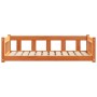 vidaXL Hundebett Wachsbraun 100 x 70 x 28 cm Massives Kiefernholz 869886_4