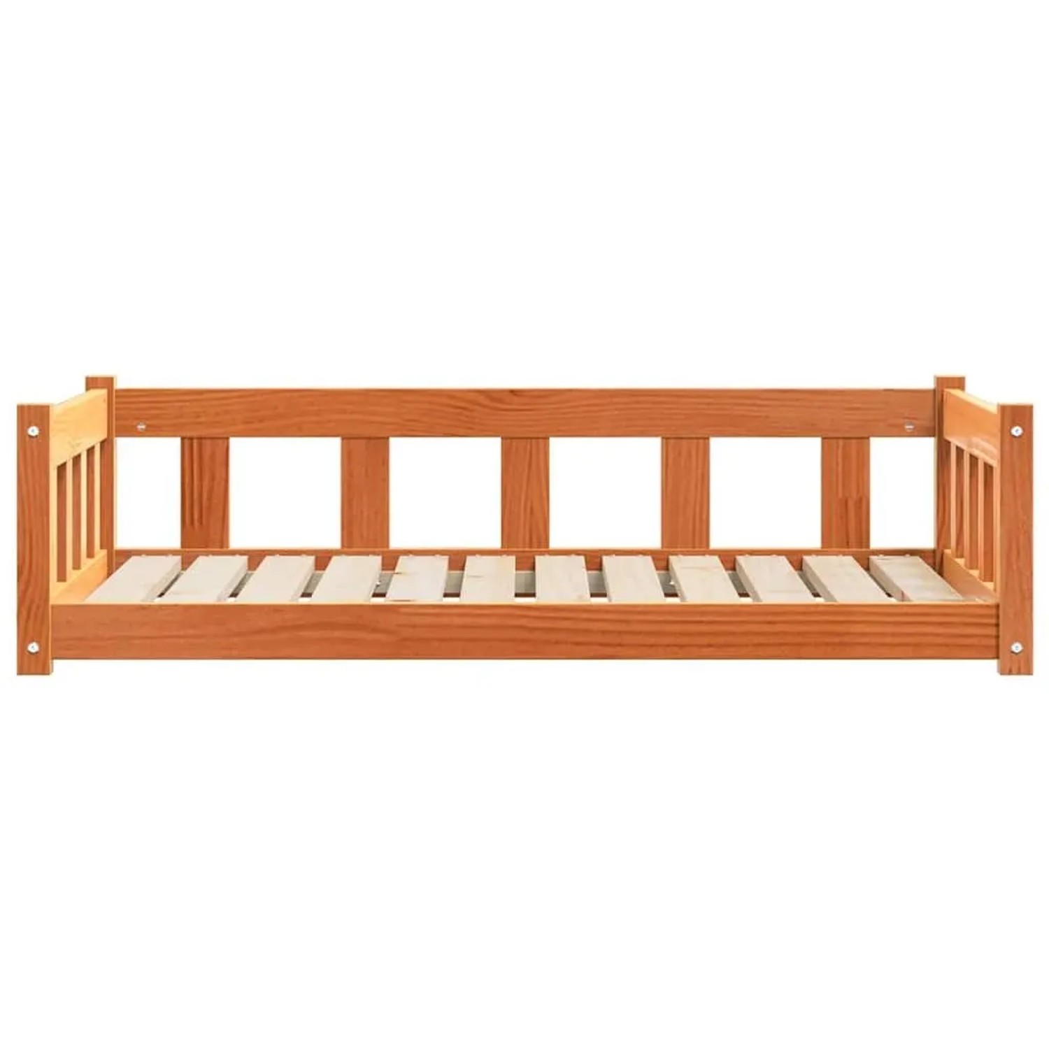 vidaXL Hundebett Wachsbraun 100 x 70 x 28 cm Massives Kiefernholz 869886_4