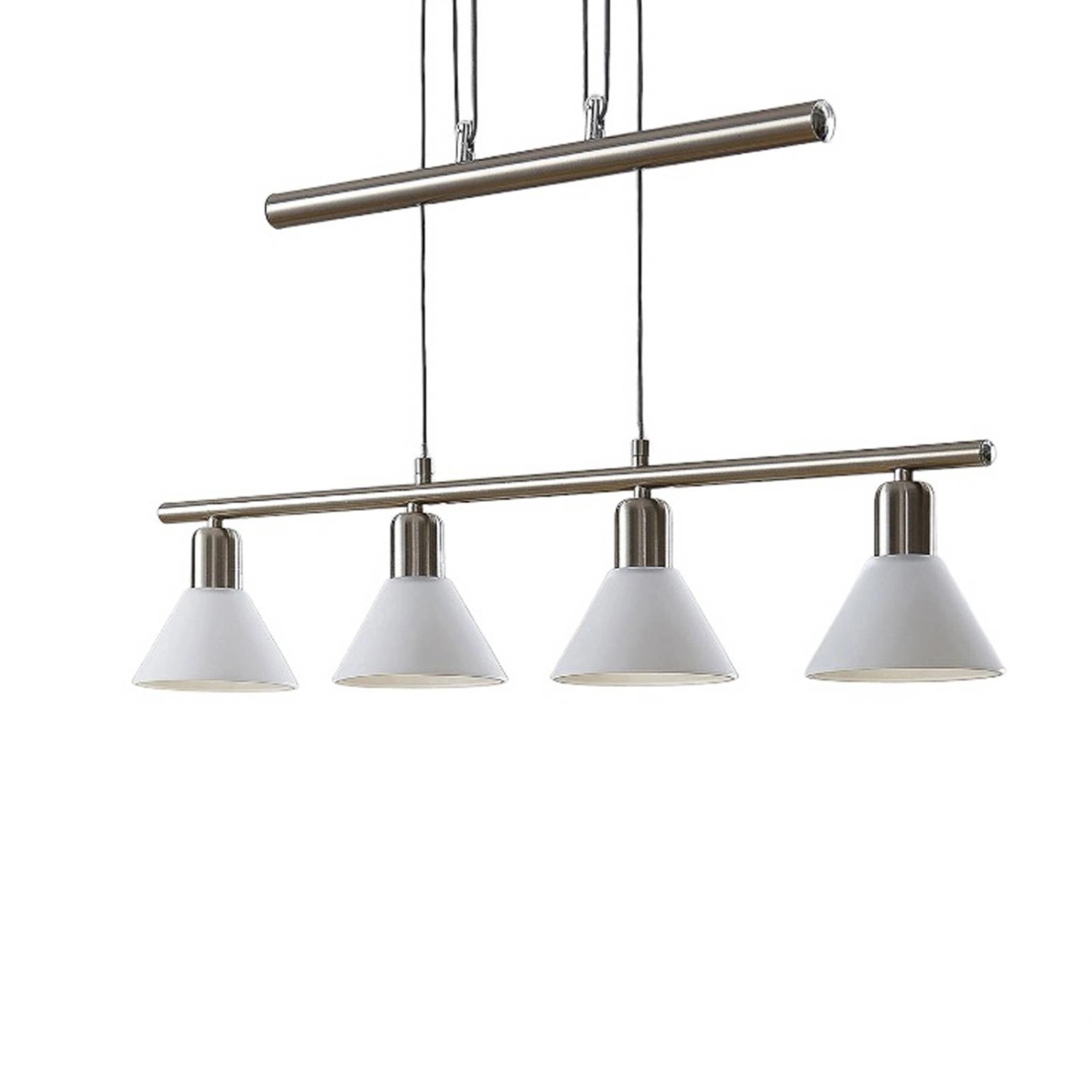 Lindby Pendelleuchte Delira 9624696 Modern in Alu aus Metall 4-flammig E14 günstig online kaufen