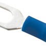 Blauer Gabelkabelschuh für Kabel 1,5-2,5 mm², ideal für Autoelektrik & Car-HiFi.