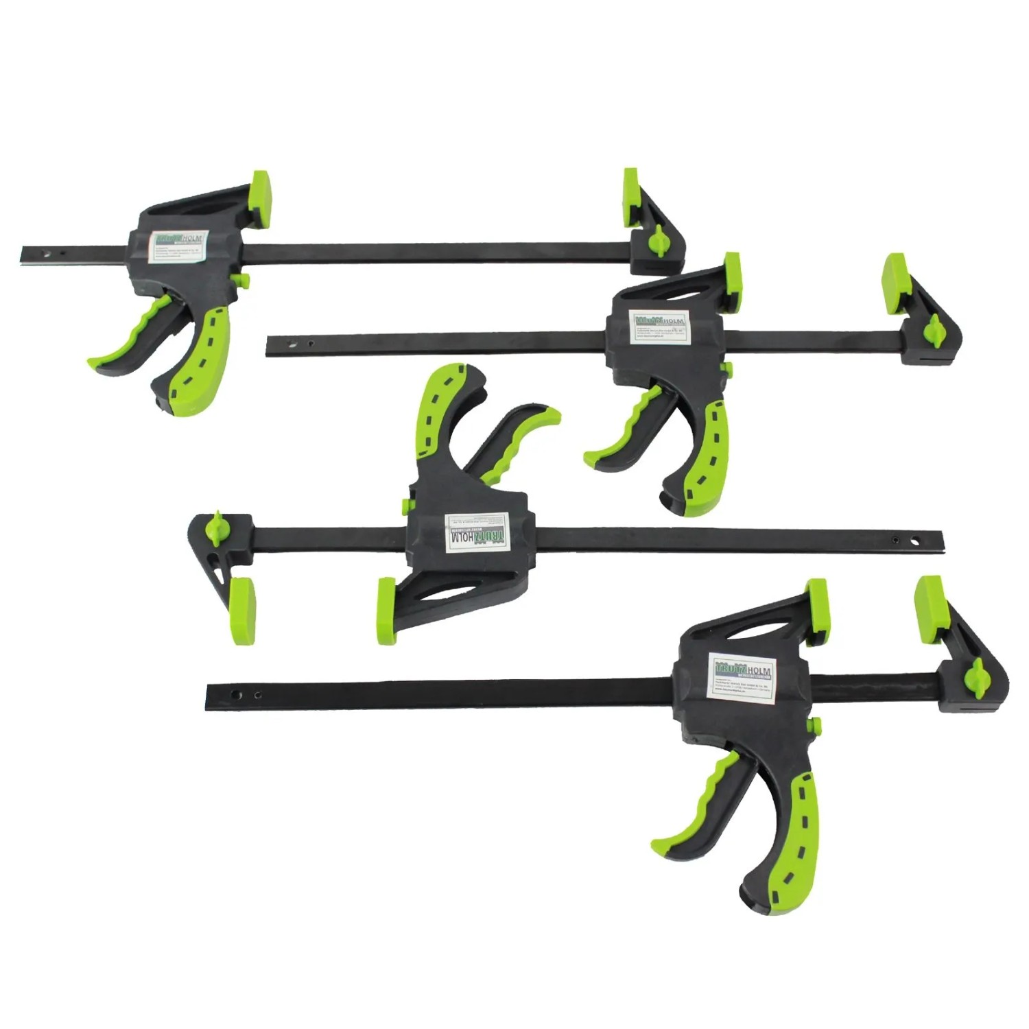 TRUTZHOLM 4x Einhandzwinge Spannweite 600mm Dehnbereich 760mm