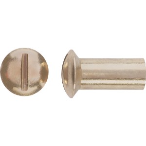 Hülsenmutter M4 x 14 mm Schlitz Edelstahl A2 8 Stück
