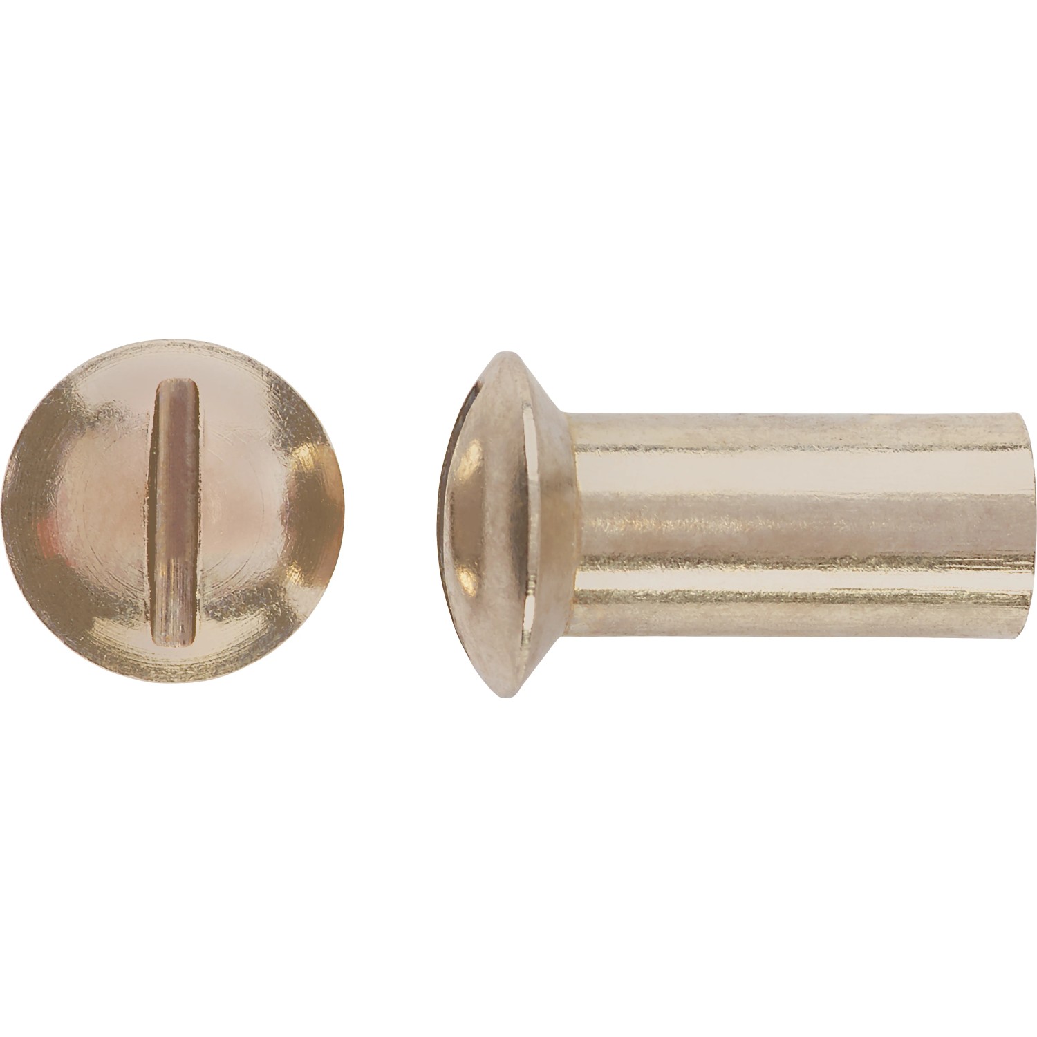 Hülsenmutter M4 x 14 mm Schlitz Edelstahl A2 8 Stück