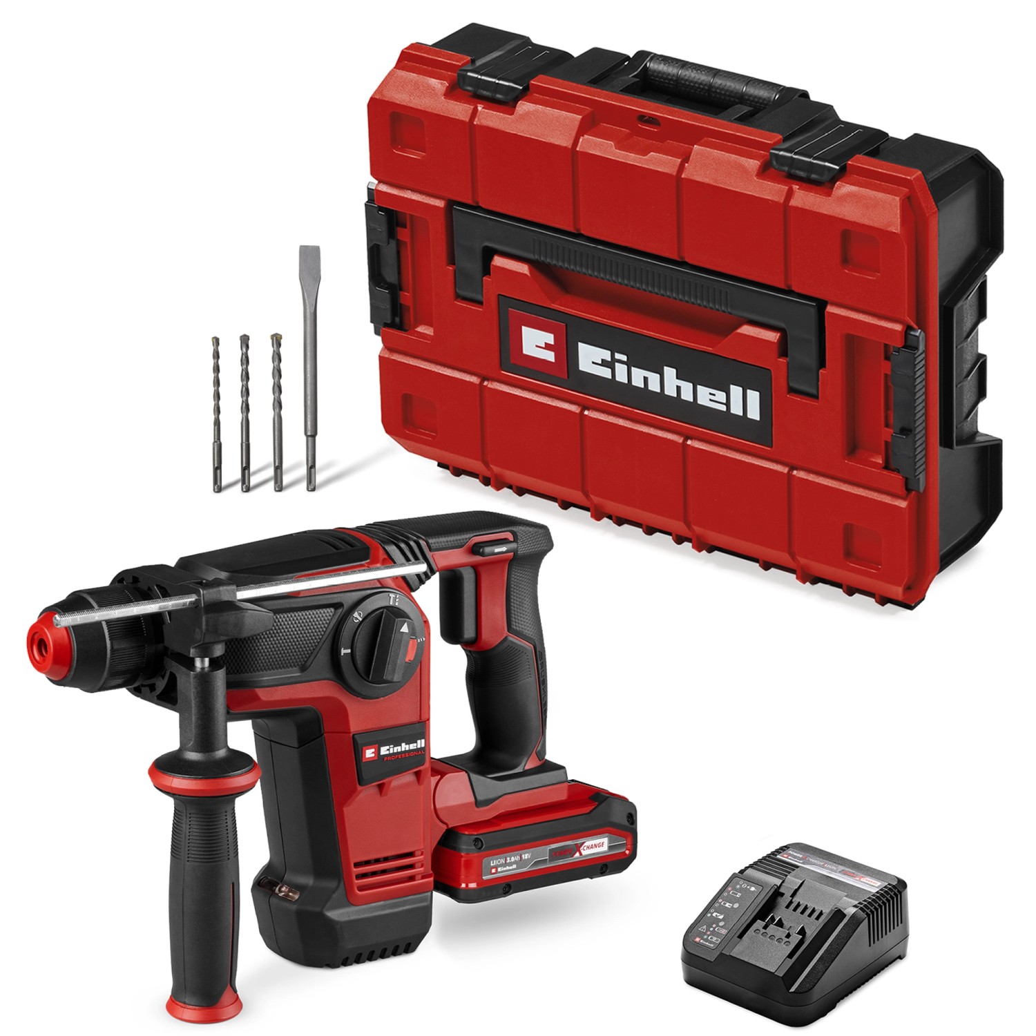 Einhell Akku-Bohrhammer Professional TP-HD 18/28 Rot-Schwarz
