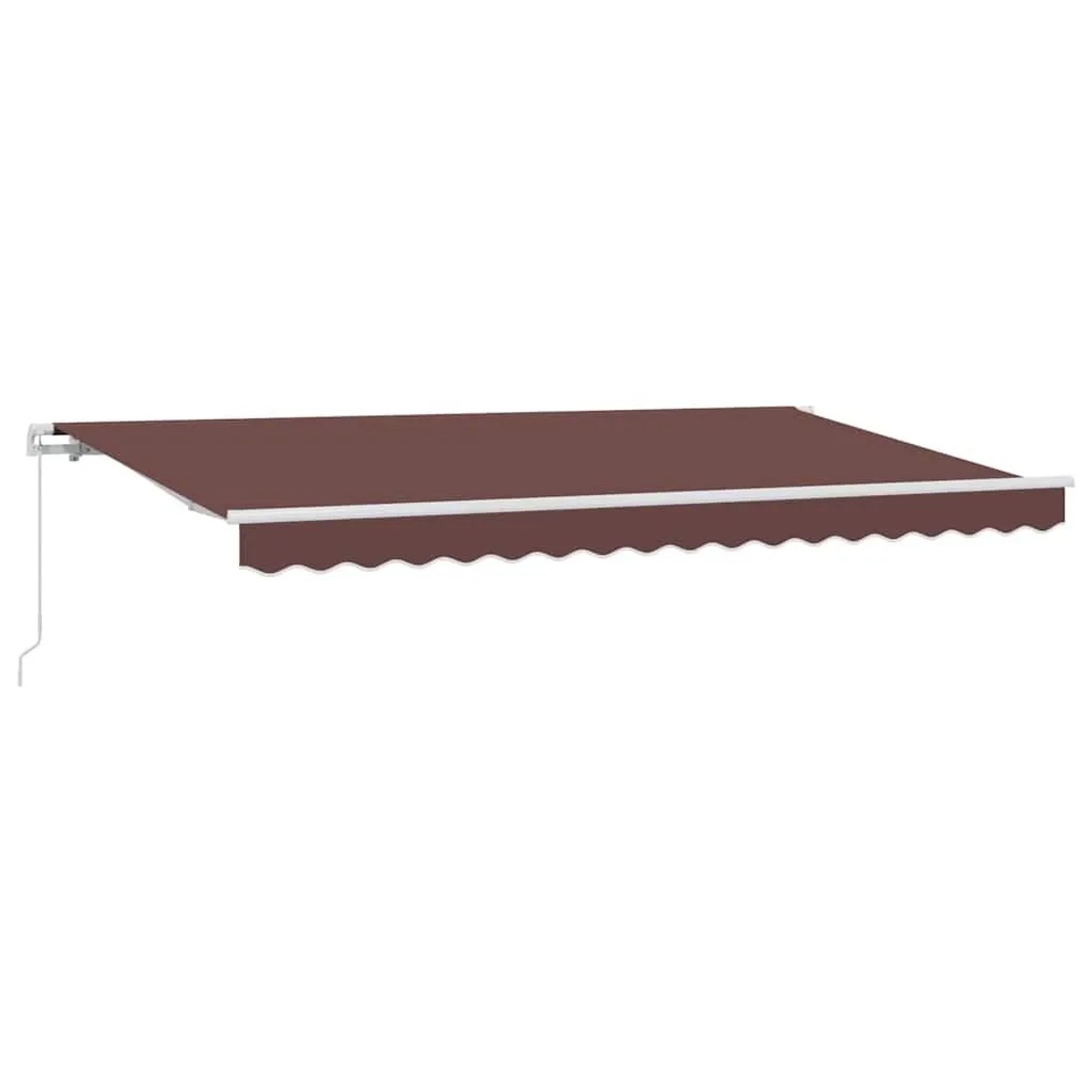 vidaXL Einziehbare Markise Braun 400 x 200 cm Stoff 3329819