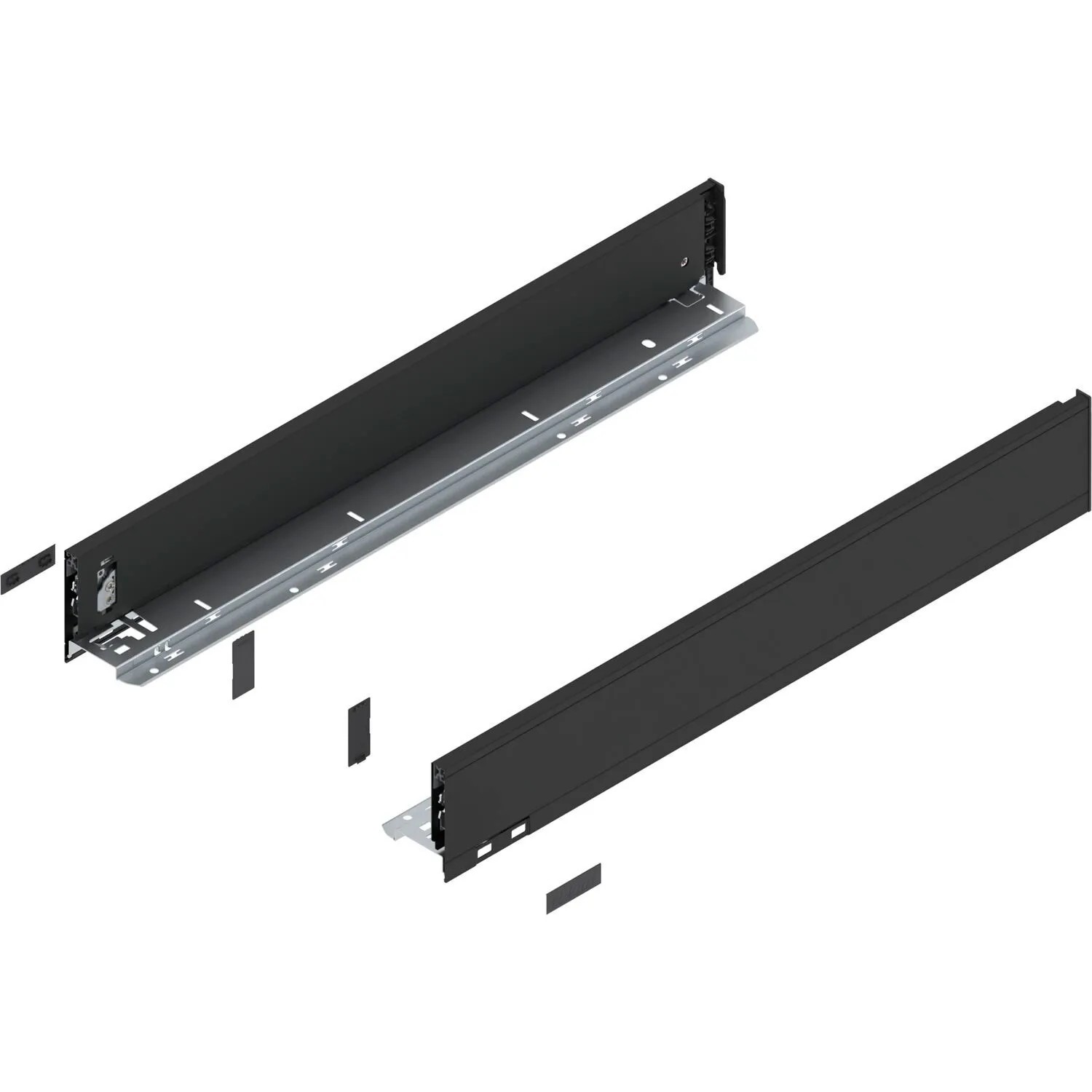 Blum Zarge Legrabox Pure Höhe M Nennlänge 600 mm Carbonschwarz Matt