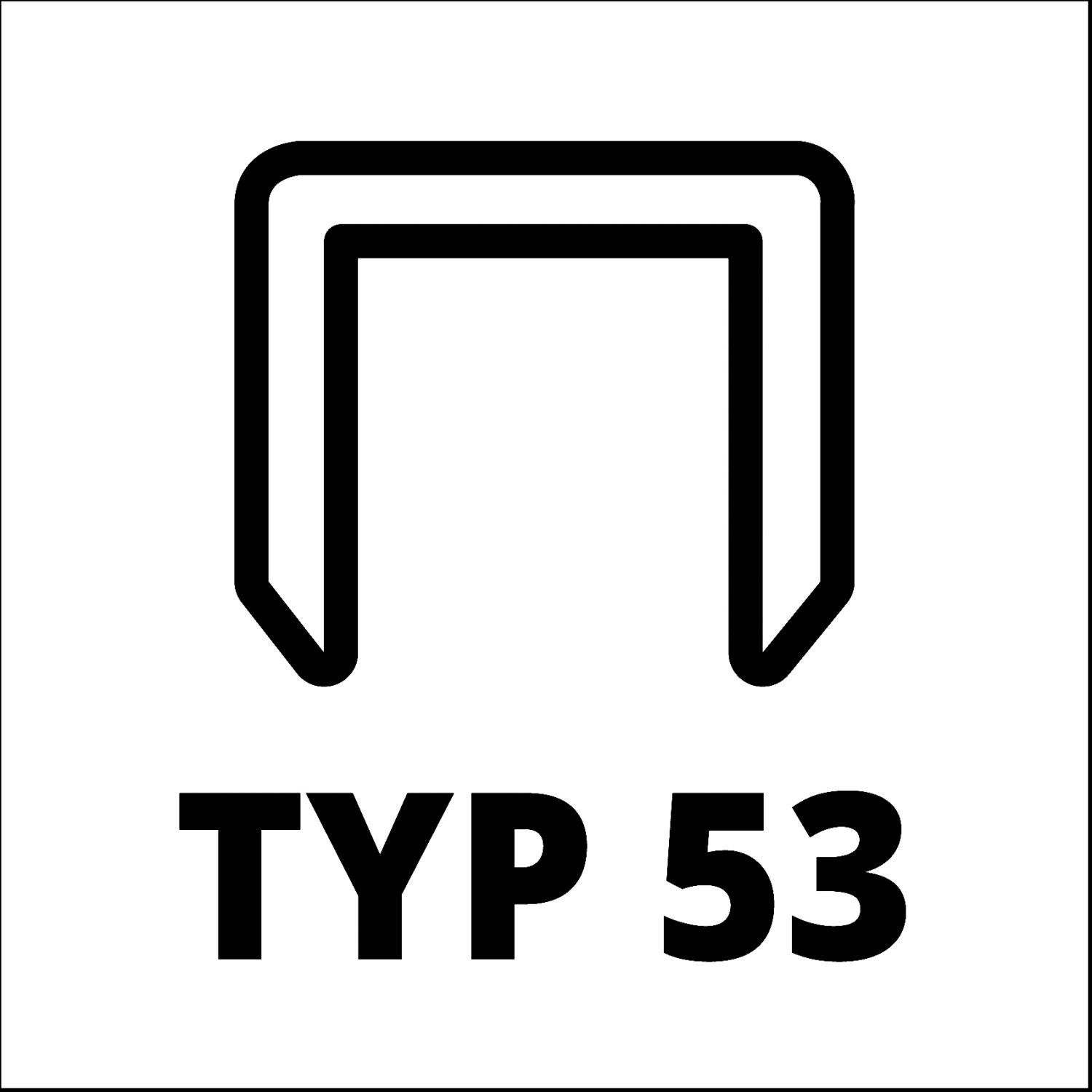 Symbol für Klammern Typ 53, passend für Einhell Akku-Tacker TC-CT 3,6 Li.