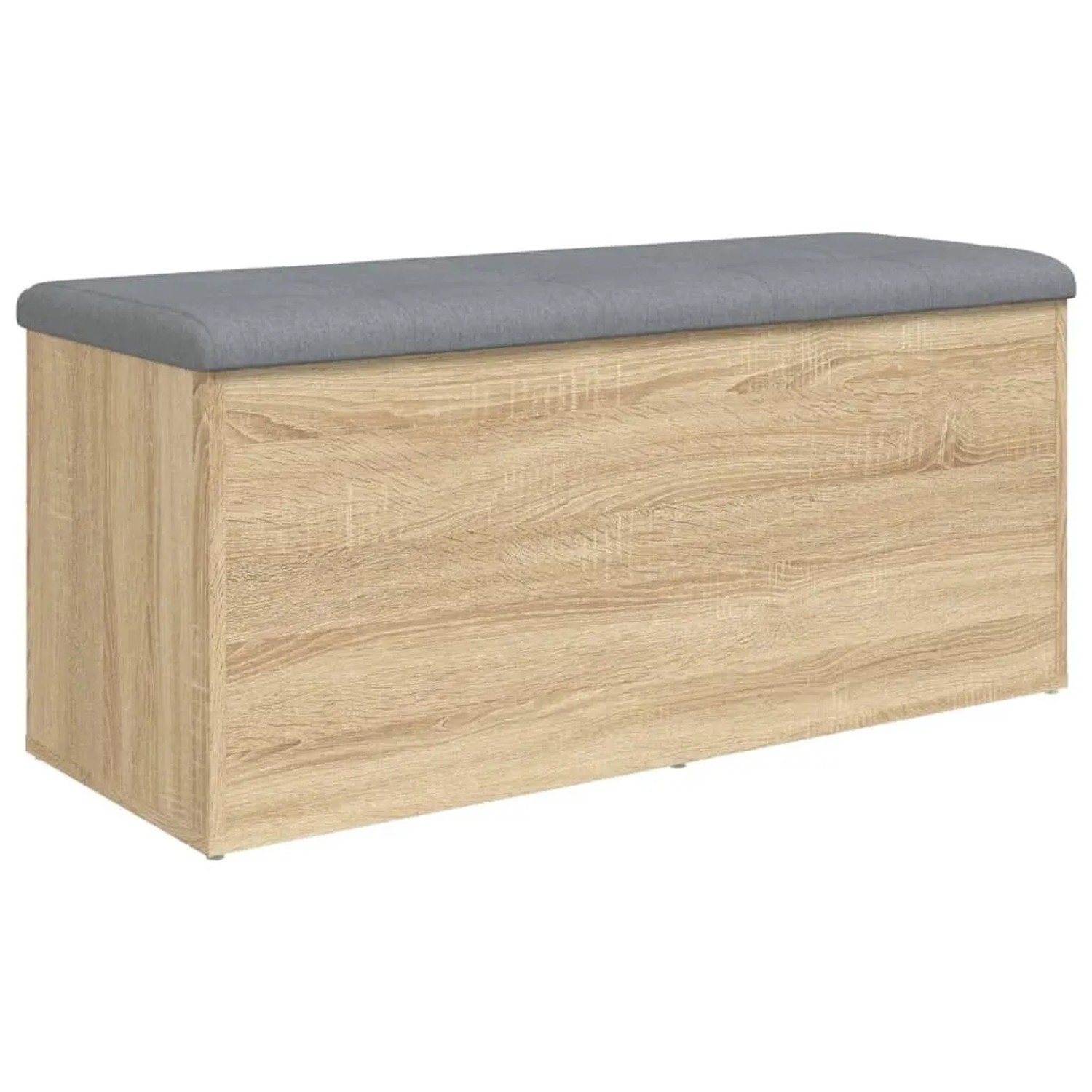 DELUKE Sitzbank JONA Mit Stauraum Sonoma-Eiche 102x42x45cm Aufbewahrungsbank Flurbank Garderobenbank