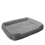 Anthrazitfarbenes Benno Hundebett Sammy (95x75cm) mit weicher Polsterung und erhöhtem Rand.