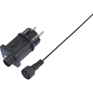 Netzteil und Kabel für LED-Fahnenmast mit Stern, Außen-Weihnachtsbeleuchtung.