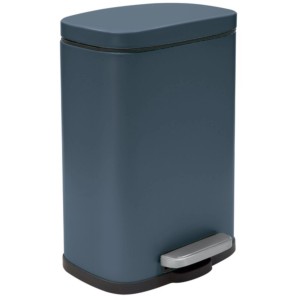 Spirella Kosmetikeimer Akira, 5 l, Petrol Matt, mit Fußpedal und Softclose.