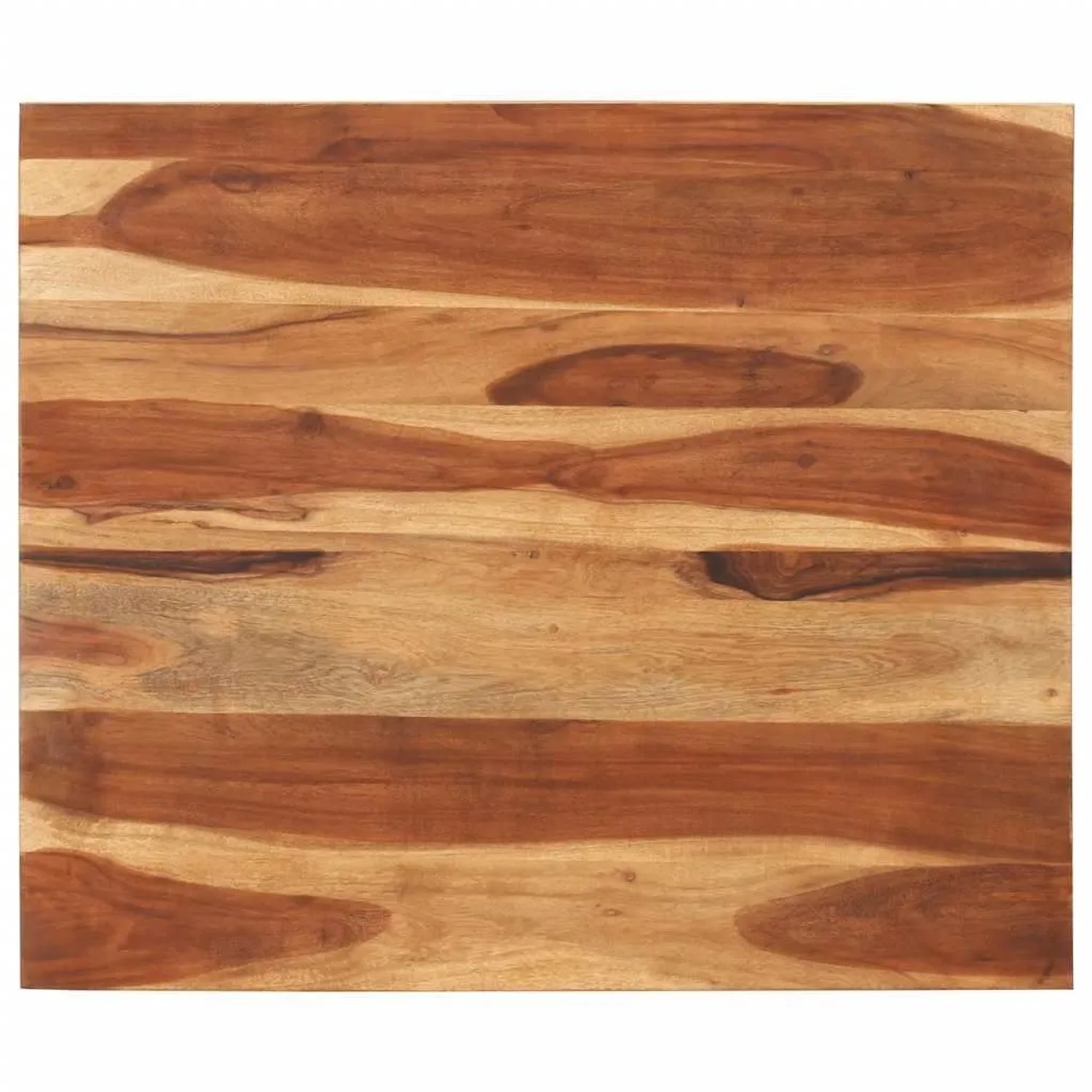 vidaXL Tischplatte Massivholz Akazie 25-27 mm 70x80 cm 285996