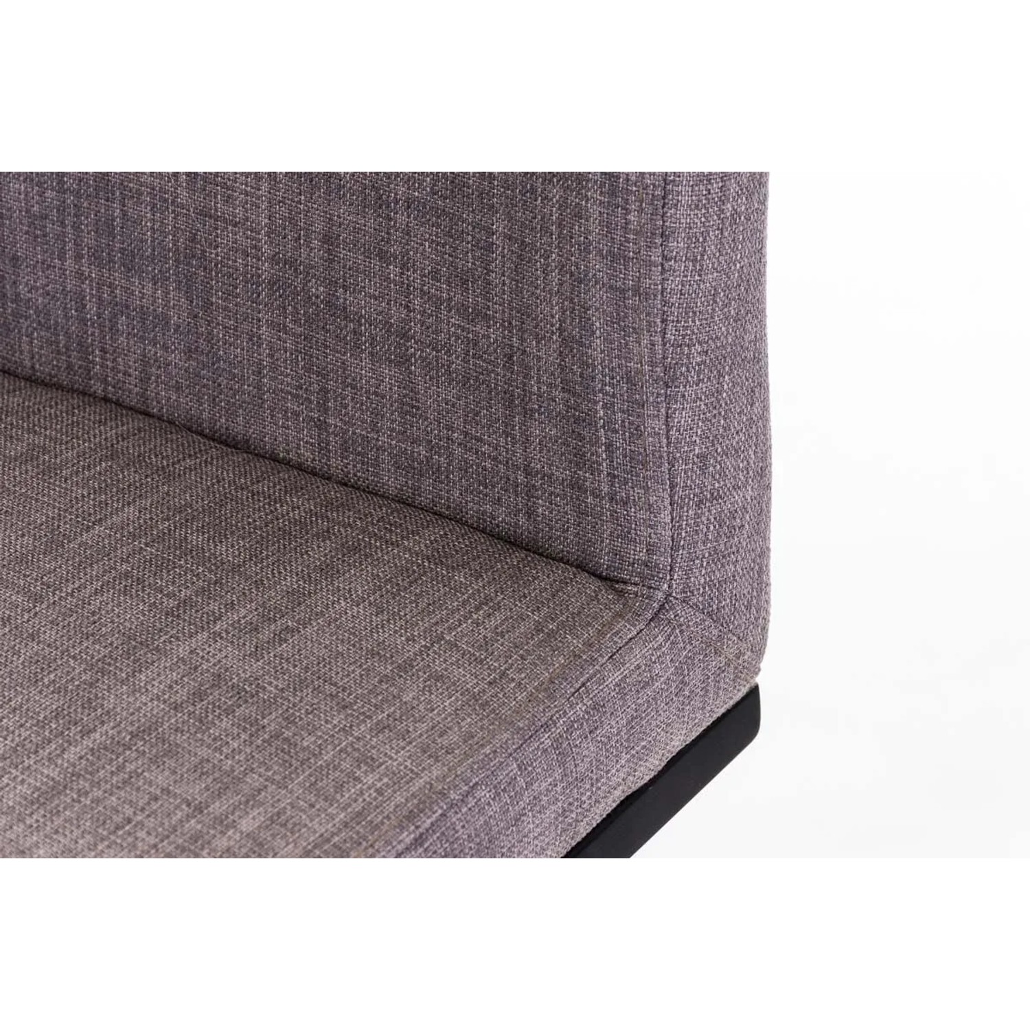 DELUKE Barhocker CARIN Stoff Grau 42x44x86cm Schwarz Barstuhl Höhenverstellbar Mit Lehne Drehbar Tresenhocker Tresenstuhl_6