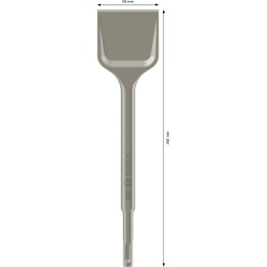 Bosch Spatmeißel SDS plus, 250x60mm, zum Entfernen von Putz und Betonresten.