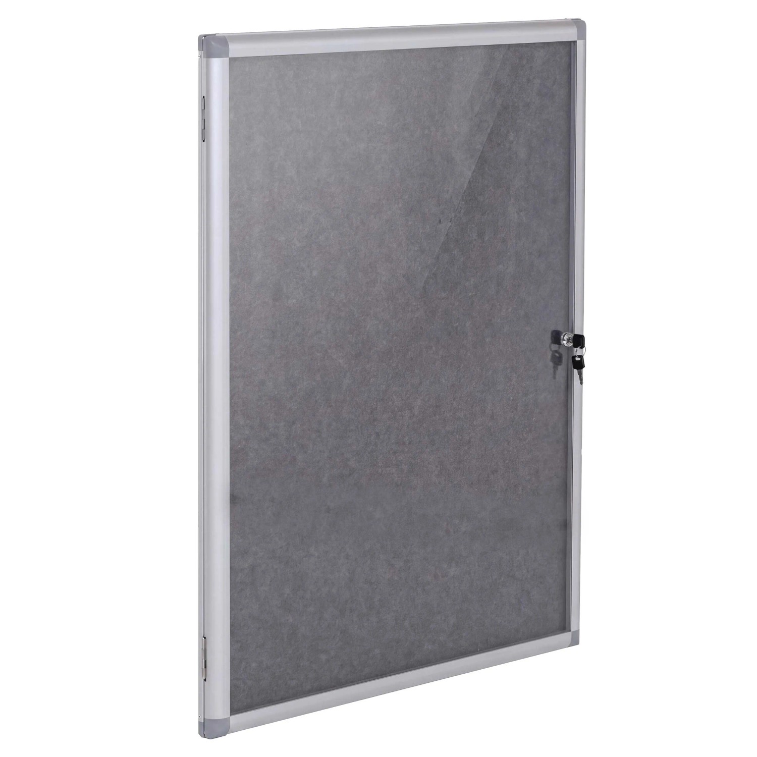 MCW Schaukasten Q51 Aluminium Abschließbar 95x68x7cm Grau