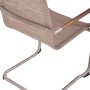 Detailansicht: Hellbrauner Freischwinger aus dem 5-teiligen Gartenmöbel-Set Sienna von Garden Pleasure.