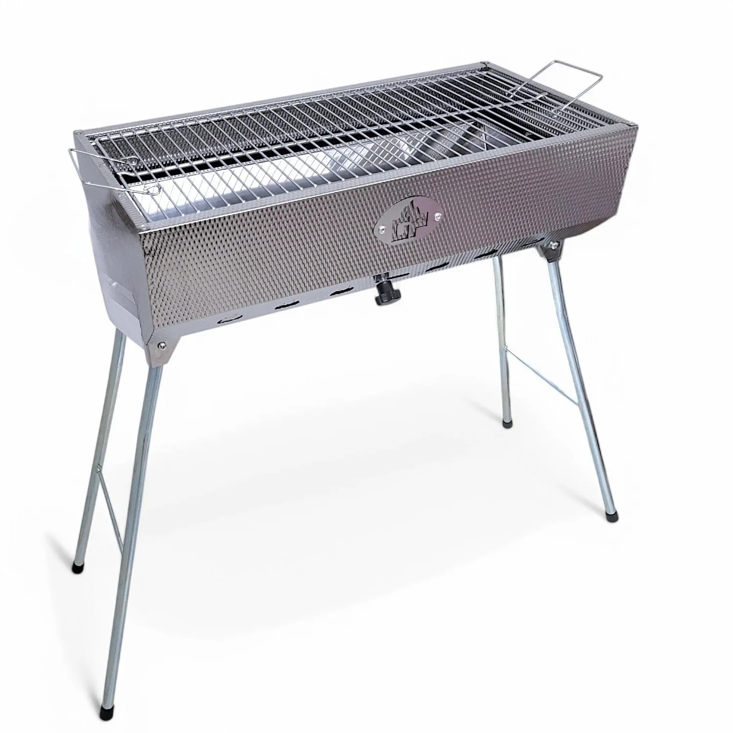 Grillpeter Mangal Taschkent Schaschlikgrill Edelstahl mit Grillrost_3