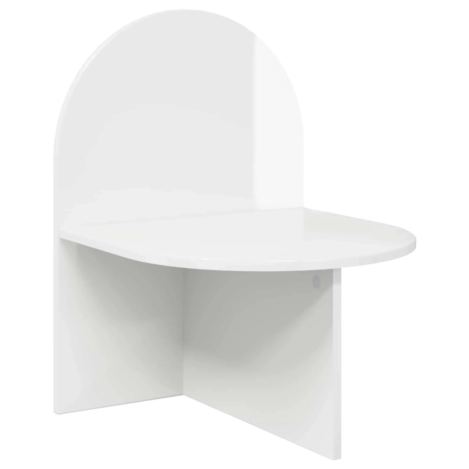 vidaXL Nachttisch Hochglanz Weiß 48 x 49 x 65 cm Holzwerkstoff 8001121