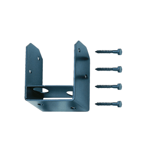 Kordo Befestigungsplatte für Pfosten, Stahl, mit Schrauben für Geländerbau.