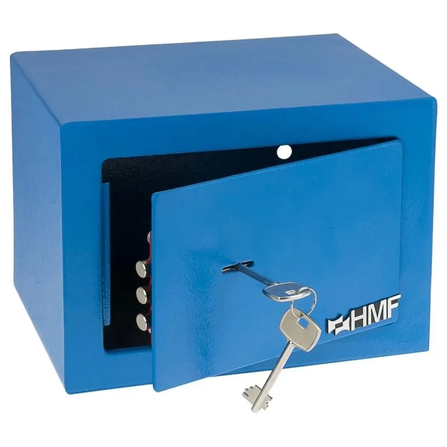HMF 49216-05 Tresor Schlüssel Möbeltresor 23 x 17 x 17 cm Blau