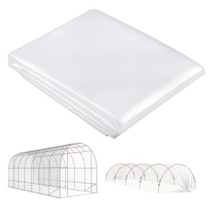 Transparente Outsunny Gewächshausfolie aus Kunststoff, wasserdicht, für Gewächshäuser.