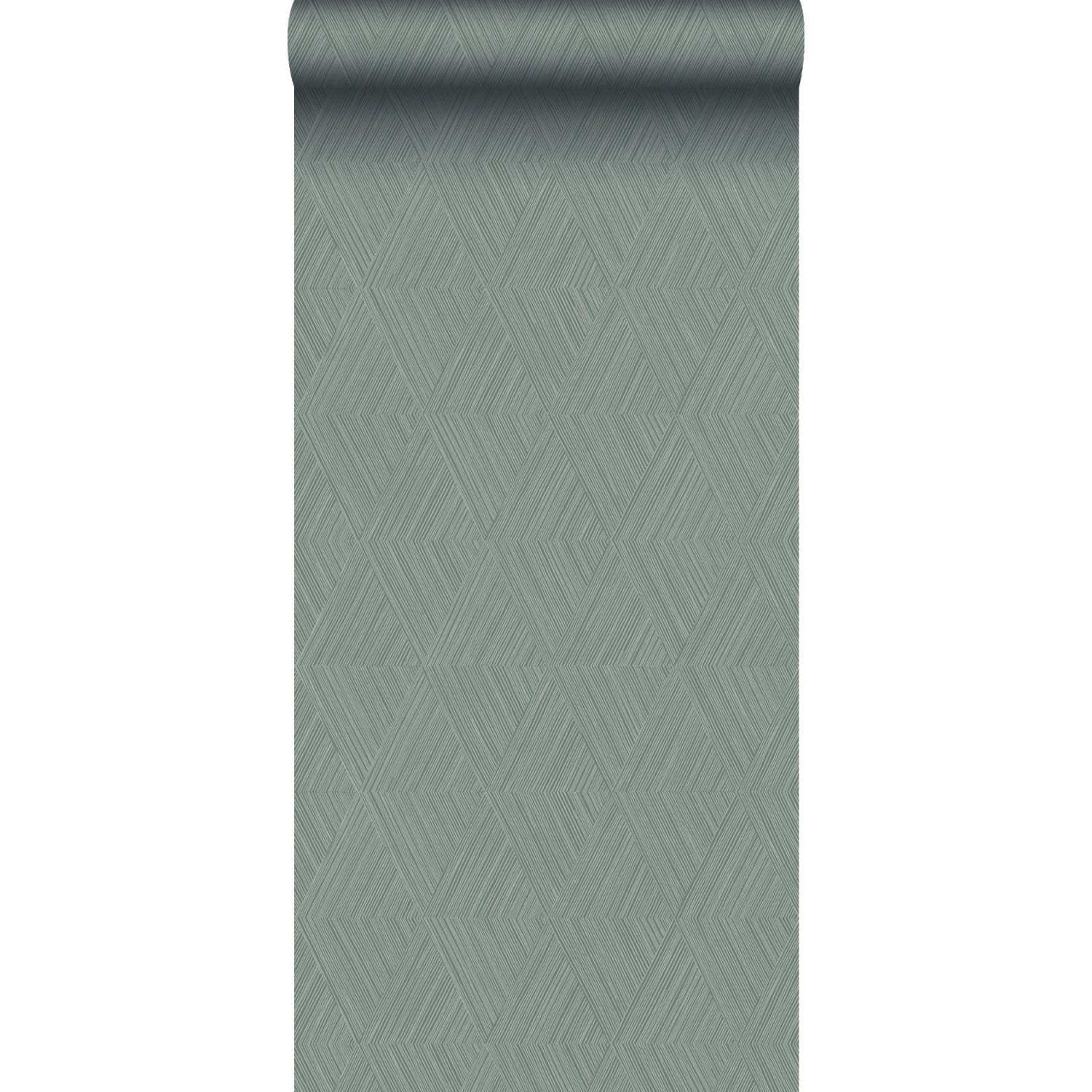 Origin Wallcoverings Tapete 3D-Muster Grüngrau 50 x 900 cm günstig online kaufen
