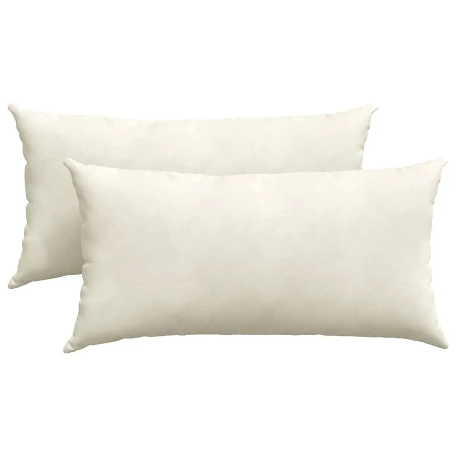 vidaXL Sofakissen 2 Stück Creme 80 x 40 cm Cordstoff 42013722